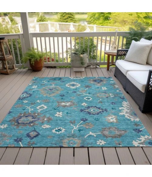 Addison Chantille ACN753-Teal 8 ft. X 10 ft. Rectangle Rug