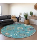 Addison Chantille ACN753-Teal 8 ft. X 8 ft. Round Rug