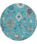 Addison Chantille ACN753-Teal 8 ft. X 8 ft. Round Rug