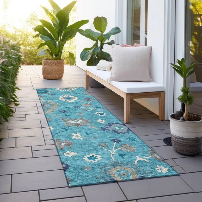 Addison Chantille ACN753-Teal 2 ft. 3 in. X 7 ft. 6 in. Rectangle Rug