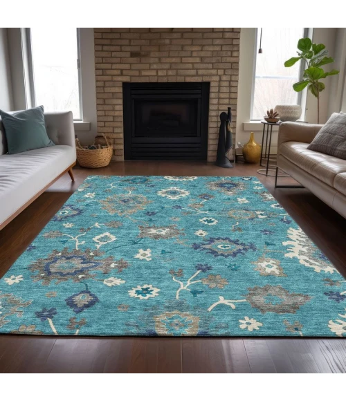 Addison Chantille ACN753-Teal 8 ft. X 10 ft. Rectangle Rug