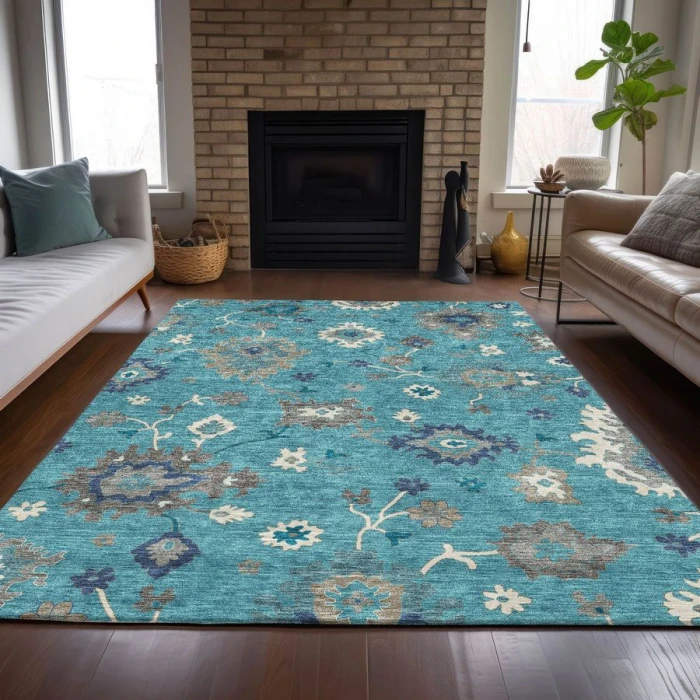 Addison Chantille ACN753-Teal 3 ft. X 5 ft. Rectangle Rug