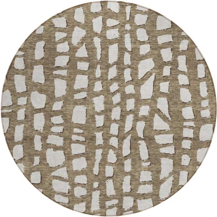 Addison Chantille ACN754-Brown 8 ft. X 8 ft. Round Rug