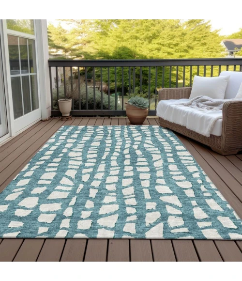 Addison Chantille ACN754-Teal 5 ft. X 7 ft. 6 in. Rectangle Rug