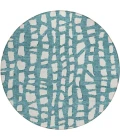 Addison Chantille ACN754-Teal 8 ft. X 8 ft. Round Rug