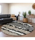 Addison Chantille ACN755-Black 8 ft. X 8 ft. Round Rug