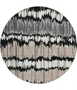 Addison Chantille ACN755-Black 8 ft. X 8 ft. Round Rug