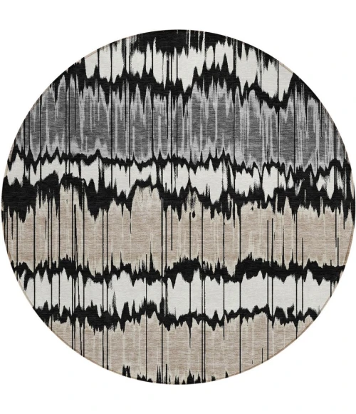 Addison Chantille ACN755-Black 8 ft. X 8 ft. Round Rug