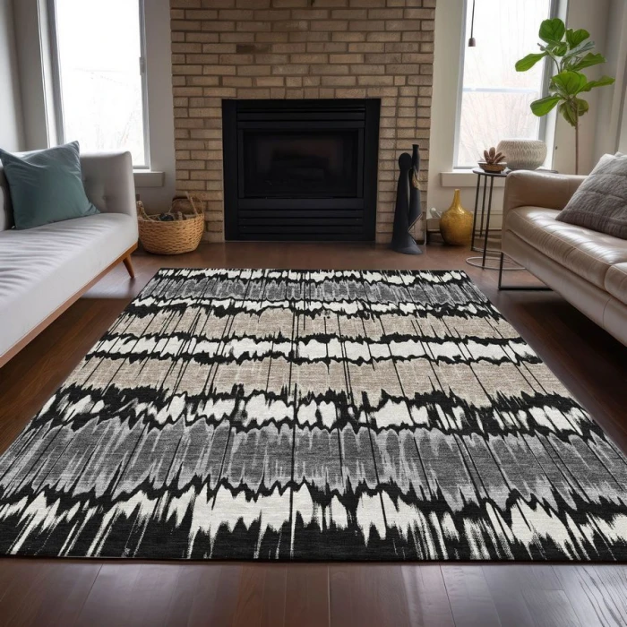 Addison Chantille ACN755-Black 3 ft. X 5 ft. Rectangle Rug