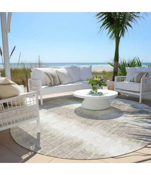 Addison Chantille ACN755-Ivory 8 ft. X 8 ft. Round Rug