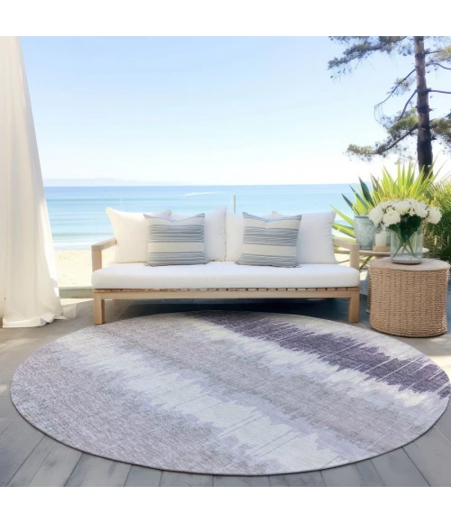 Addison Chantille ACN755-Lavender 8 ft. X 8 ft. Round Rug