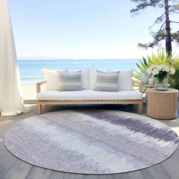 Addison Chantille ACN755-Lavender 8 ft. X 8 ft. Round Rug