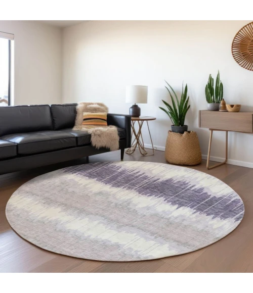 Addison Chantille ACN755-Lavender 8 ft. X 8 ft. Round Rug