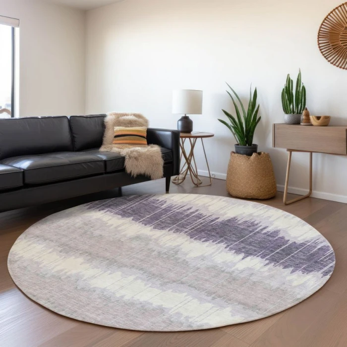 Addison Chantille ACN755-Lavender 8 ft. X 8 ft. Round Rug