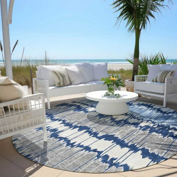Addison Chantille ACN755-Navy 8 ft. X 8 ft. Round Rug