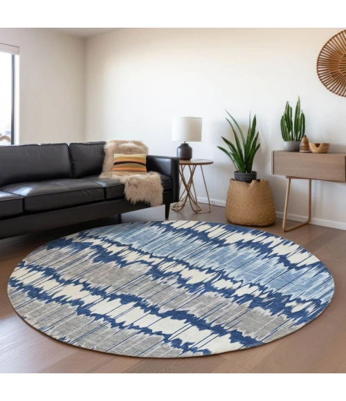 Addison Chantille ACN755-Navy 8 ft. X 8 ft. Round Rug