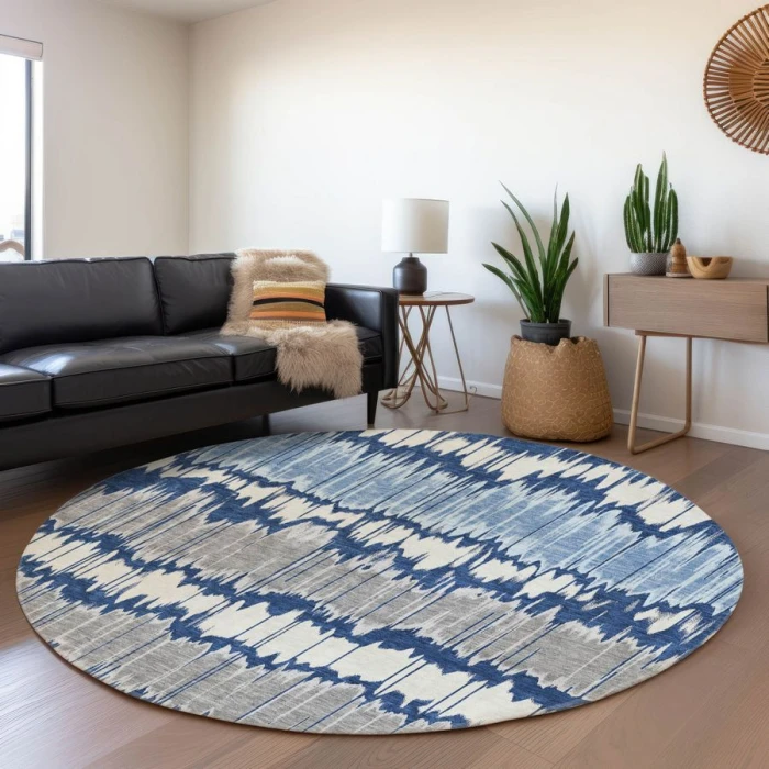 Addison Chantille ACN755-Navy 8 ft. X 8 ft. Round Rug