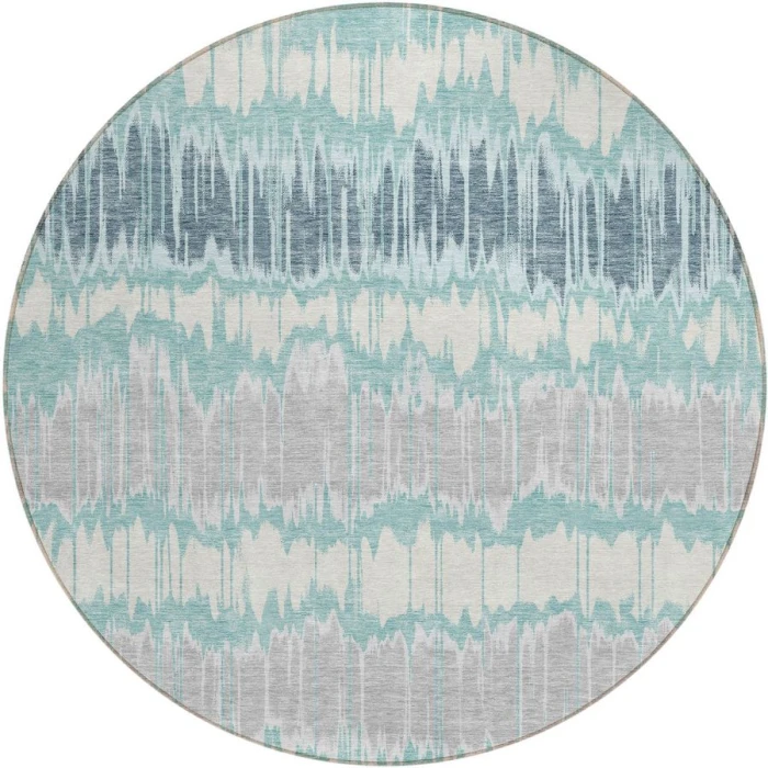 Addison Chantille ACN755-Teal 8 ft. X 8 ft. Round Rug