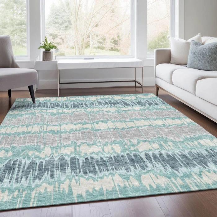 Addison Chantille ACN755-Teal 8 ft. X 10 ft. Rectangle Rug