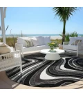 Addison Chantille ACN756-Black 8 ft. X 8 ft. Round Rug