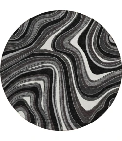Addison Chantille ACN756-Black 8 ft. X 8 ft. Round Rug