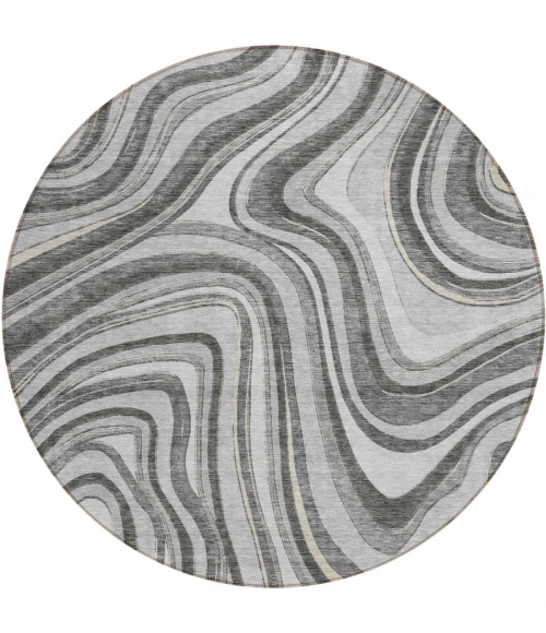 Addison Chantille ACN756-Gray 8 ft. X 8 ft. Round Rug