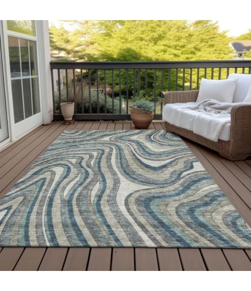 Addison Chantille ACN756-Teal 3 ft. X 5 ft. Rectangle Rug