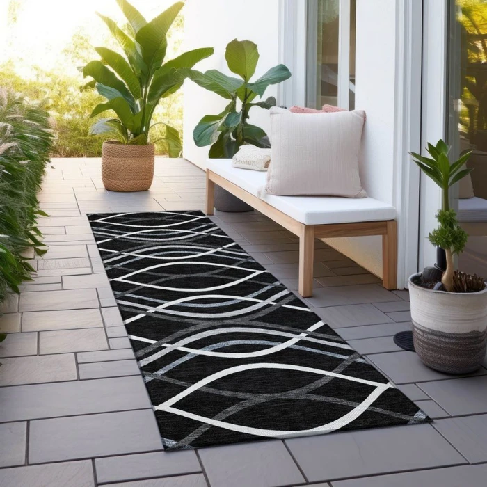 Addison Chantille ACN757-Black 2 ft. 3 in. X 7 ft. 6 in. Rectangle Rug