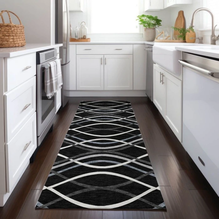 Addison Chantille ACN757-Black 2 ft. 3 in. X 7 ft. 6 in. Rectangle Rug