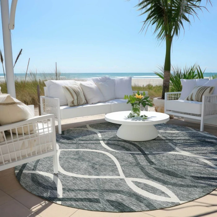 Addison Chantille ACN757-Gray 8 ft. X 8 ft. Round Rug