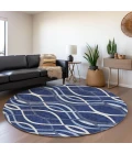 Addison Chantille ACN757-Navy 8 ft. X 8 ft. Round Rug