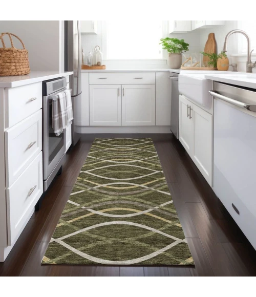 Addison Chantille ACN757-Olive 2 ft. 3 in. X 7 ft. 6 in. Rectangle Rug