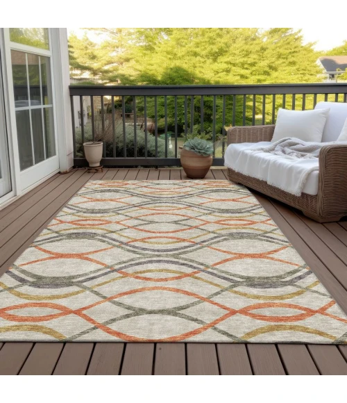 Addison Chantille ACN757-Orange 8 ft. X 10 ft. Rectangle Rug