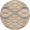 Addison Chantille ACN757-Orange 8 ft. X 8 ft. Round Rug