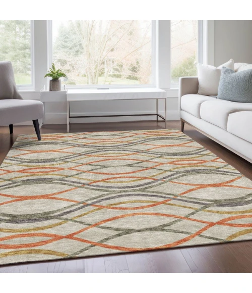 Addison Chantille ACN757-Orange 8 ft. X 10 ft. Rectangle Rug