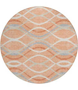 Addison Chantille ACN757-Peach 8 ft. X 8 ft. Round Rug