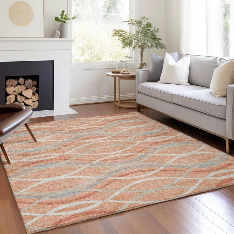 Addison Chantille ACN757-Peach 5 ft. X 7 ft. 6 in. Rectangle Rug