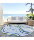 Addison Chantille ACN757-Sky 8 ft. X 8 ft. Round Rug