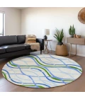Addison Chantille ACN757-Sky 8 ft. X 8 ft. Round Rug