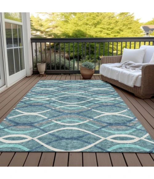 Addison Chantille ACN757-Teal 8 ft. X 10 ft. Rectangle Rug
