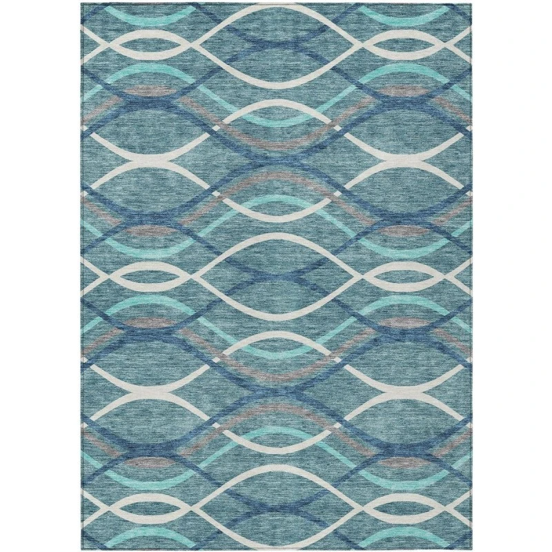 Addison Chantille ACN757-Teal 5 ft. X 7 ft. 6 in. Rectangle Rug