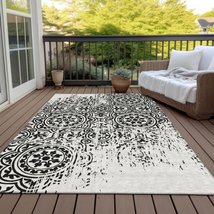Addison Chantille ACN758-Black 9 ft. X 12 ft. Rectangle Rug