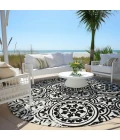 Addison Chantille ACN758-Black 8 ft. X 8 ft. Round Rug