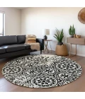 Addison Chantille ACN758-Black 8 ft. X 8 ft. Round Rug