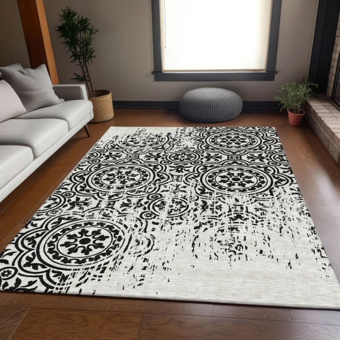 Addison Chantille ACN758-Black 9 ft. X 12 ft. Rectangle Rug