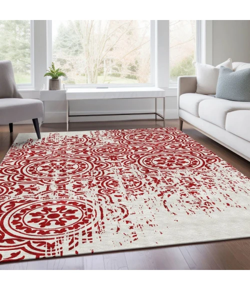 Addison Chantille ACN758-Red 8 ft. X 10 ft. Rectangle Rug