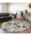 Addison Chantille ACN759-Black 8 ft. X 8 ft. Round Rug