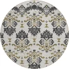 Addison Chantille ACN759-Black 8 ft. X 8 ft. Round Rug