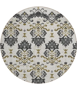 Addison Chantille ACN759-Black 8 ft. X 8 ft. Round Rug