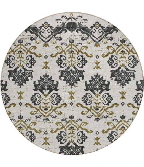 Addison Chantille ACN759-Black 8 ft. X 8 ft. Round Rug